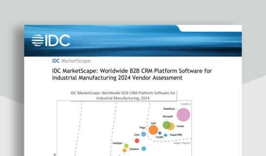 SugarCRM Named a Leader in IDC’s MarketScape