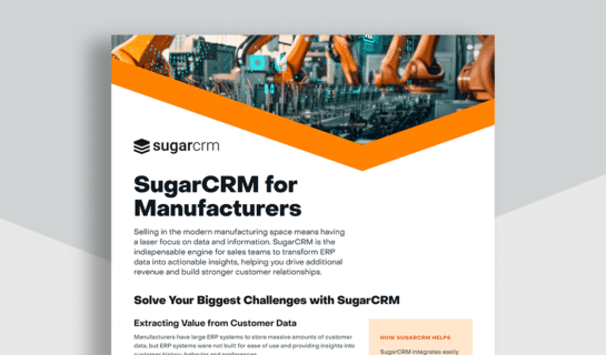 SugarCRM for Manufacturers