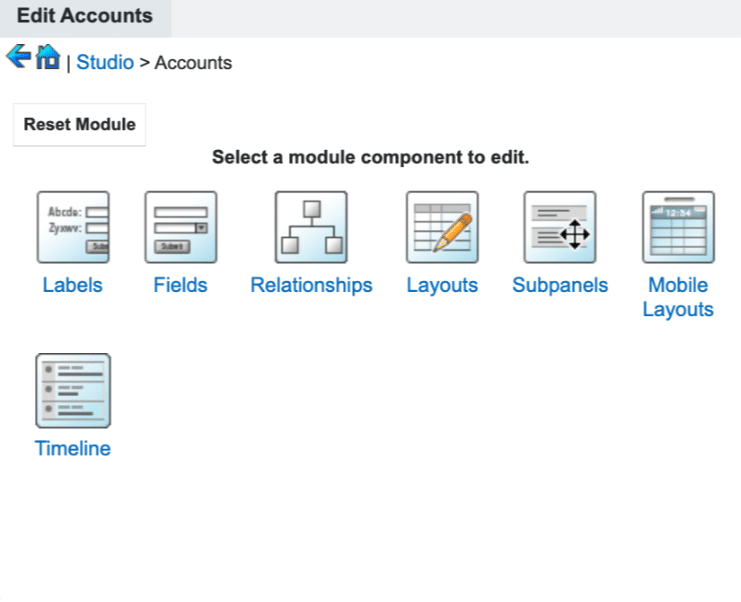 Sugar Studio - customize CRM